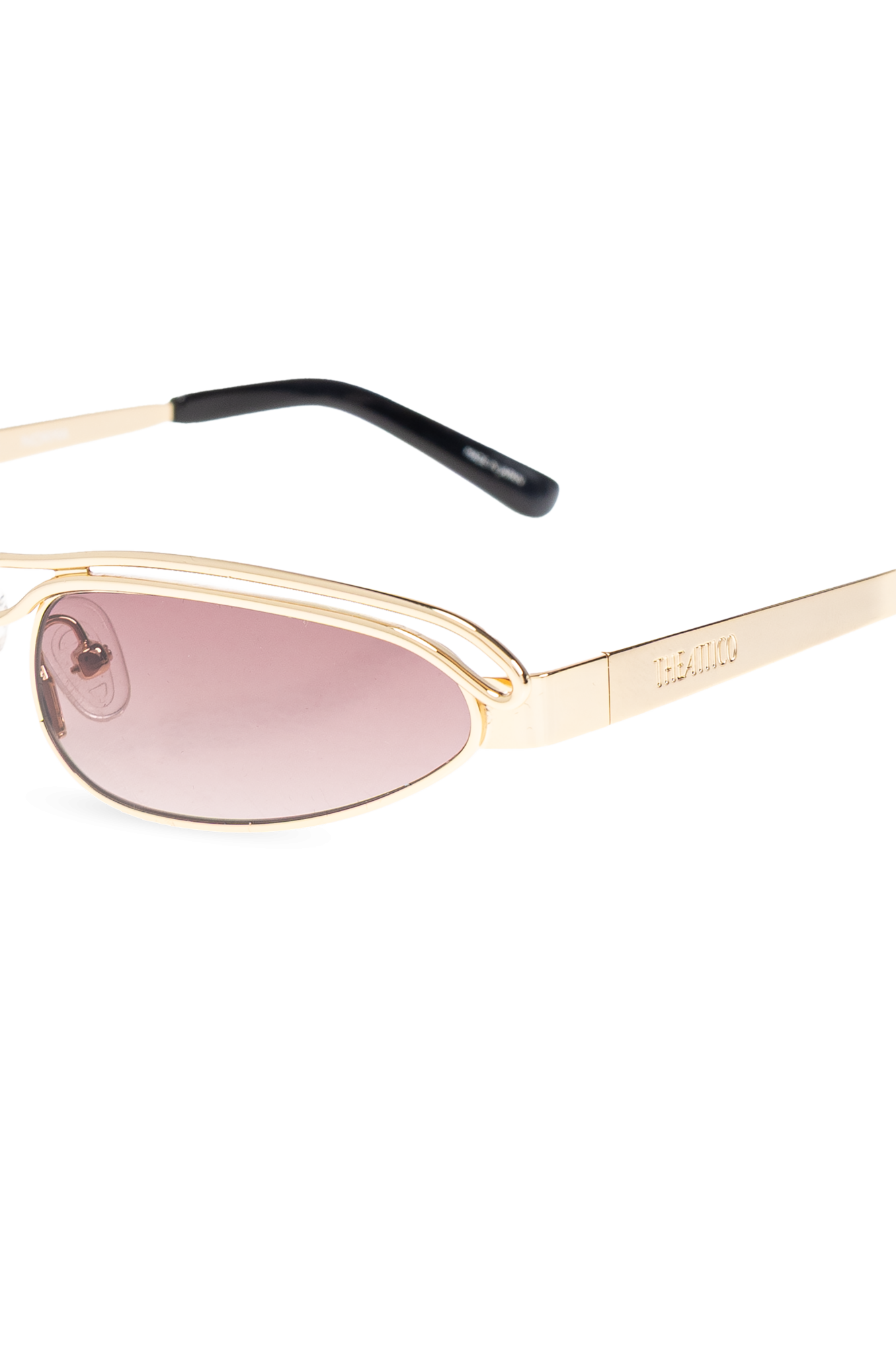 サングラス THE ATTICO Woman Sunglasses Gold ATTICO38C5SUN 5 The Attico - Edie Aviator Sunglasses in Sand - Sunglasses